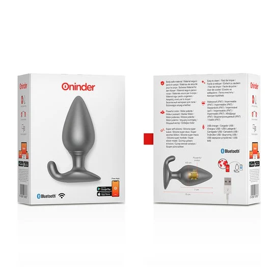 Oninder Plug Anale Vibrante Nero Free App 1 Unità