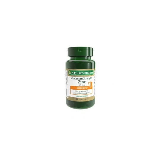 Zinco Bounty della natura 25 Mg 100 compresse