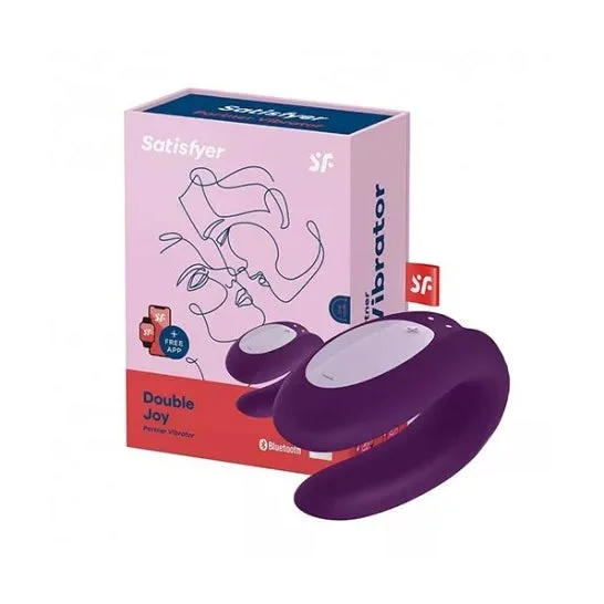 Satisfyer Double Joy con App&Morado 1 pezzo