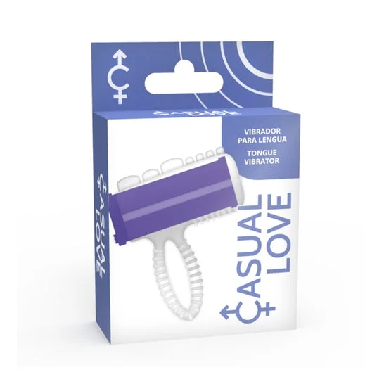 Casual Love Ring Vibrating Tongue Vibrator Lilac 1pc