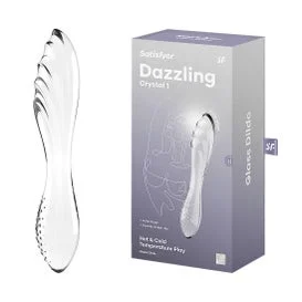 Satisfyer Dazzling Crystal Dildo Hot & Cold Transparente 1ud