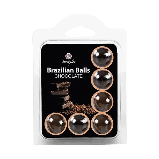 Secretplay Set palle brasiliane cioccolato 6 pezzi