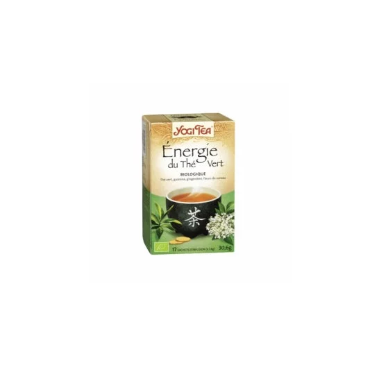 Yogi Tè Yogi Ayurvedico Infusione Energia di Tè Verde Tè Verde Organico 17 bustine da 1,8g