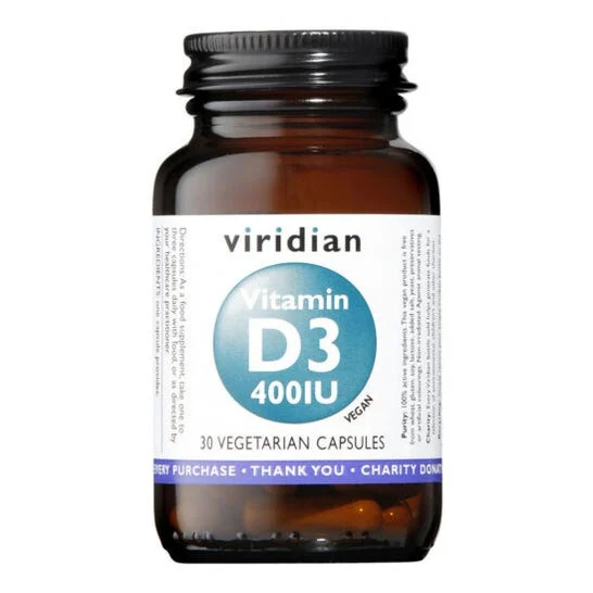 Viridian Vitamin D3 400iu Vegan 30caps