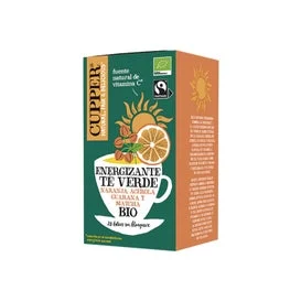 Cupper Té Verde Energizante Infusión Eco 20 Sobres