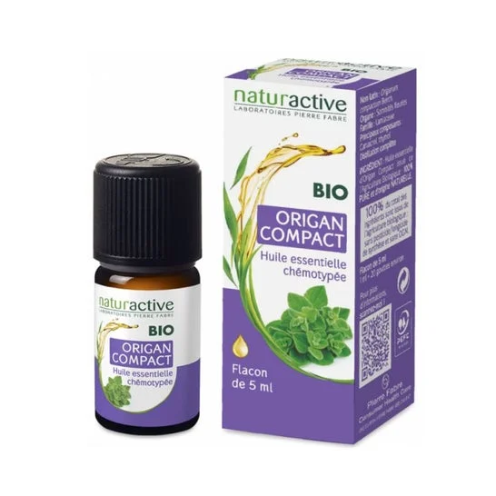 Olio Essenziale Biologico Natura Organico Origan Compatto 5ml