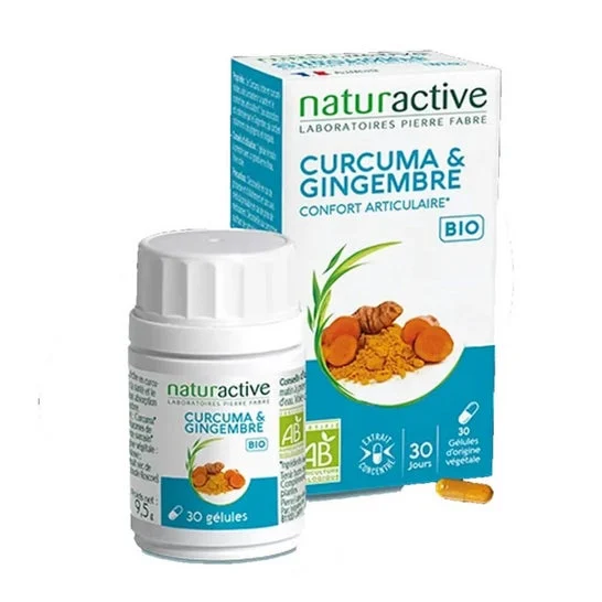 Naturactive Cúrcuma Jengibre Bio 30caps