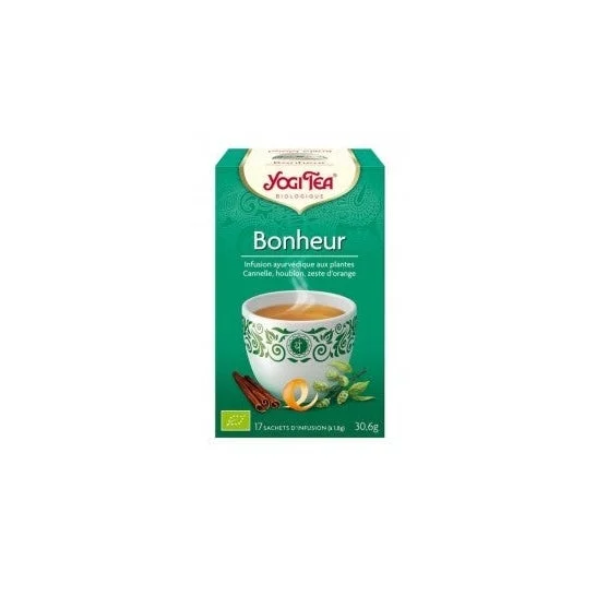 Tè Yogi Tè Ayurvedico Infusion Happiness Organic 17 bustine di tè biologico