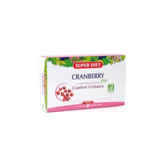 Super dieta mirtillo rosso (mirtillo rosso) biologico 20 fiale bio