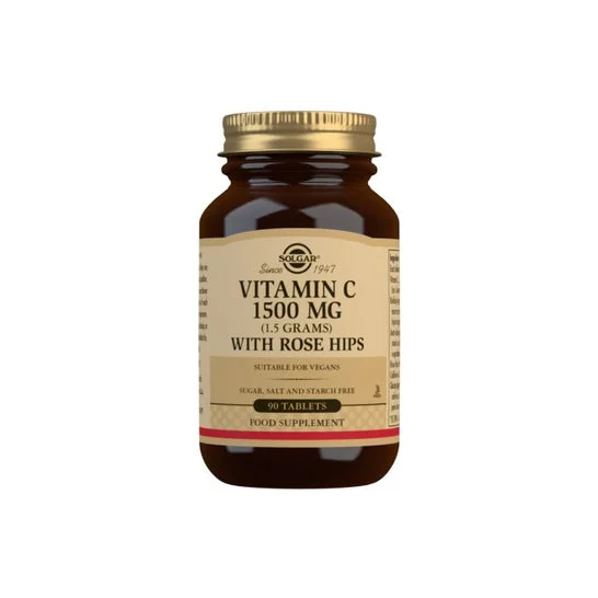 Solgar Vitamina C 1500mg con Rosa Canina 90 tavolette