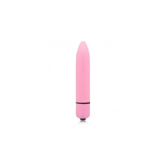 Vibratore sottile lucido rosa intenso
