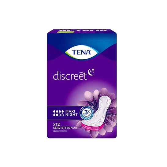 Tena Discreet Maxi Night Pads 12 Unità
