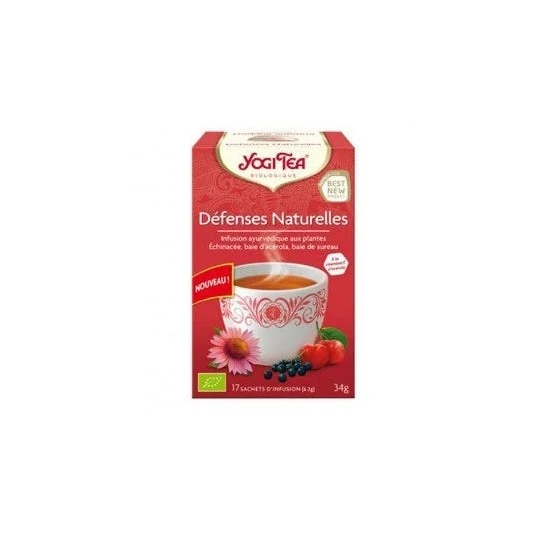 Yogi Tè Yogi Infusione Ayurvedica Infusione Naturale Difese Biologiche 17 sacchetti da 2g