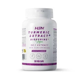 HSN Extracto de Cúrcuma 50:1 650mg + Bioperine® 120vcaps