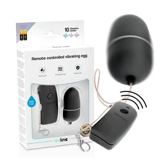 Online Vibratore di Uovo Nero 1 Unità