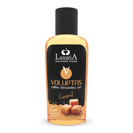 Luxuria Voluptas Gel da Massaggio Commestibile Effetto Riscaldante Caramello 100ml