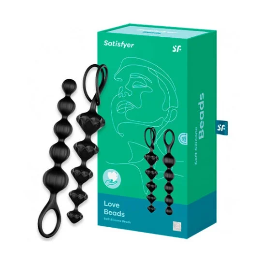Palle anali Satisfyer Love Beads Nero 1pc