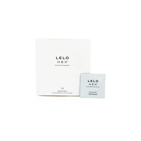 LELO HEX Preservativi HEX Originale confezione da 36 (EN_DE_FR_ES_ES_IT_NL_SWE_PL_TNR)