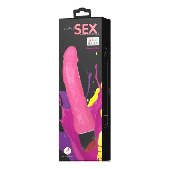 Vibratori di Baile vibratore colorato sesso realistico rosa 24cm 1pc