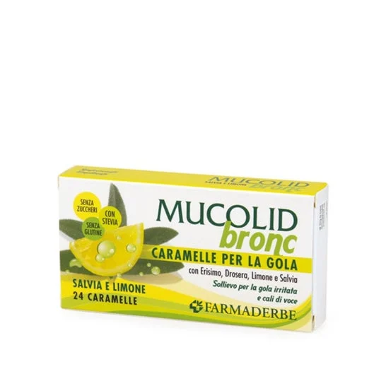 Farmaderbe Mucolid Lemon 24 caramelle