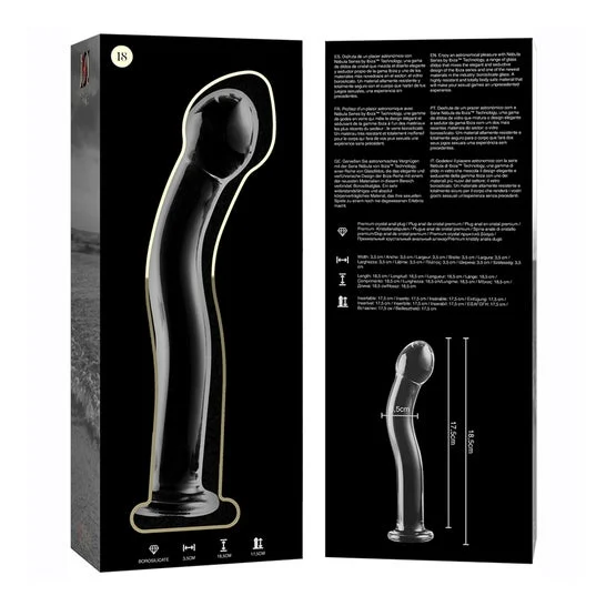 Ibiza Nebula Modelo 18 Dildo Cristal 18,5x3,5cm 1ud