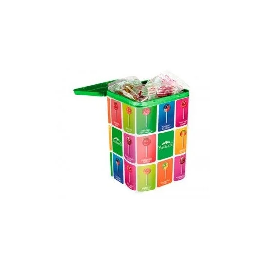 Yum terra può lecca-lecca assortiti 8 sapori 50uds