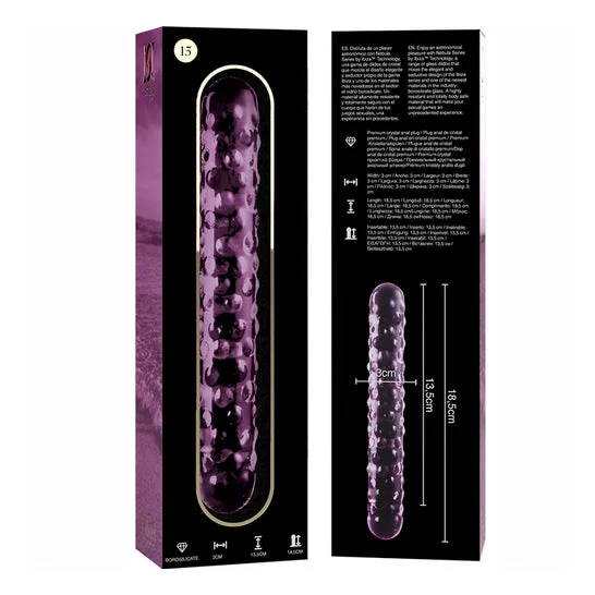 Ibiza Nebula Modelo 15 Dildo Cristal Rosa 18,5x3cm 1ud