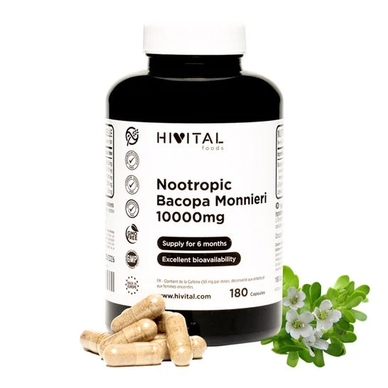 HIVITAL Nootrópico Bacopa Monnieri 10000 mg 180 cáps