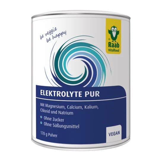 Raab Vitalfood Electrolito Puro Polvo Vegan Sin Gluten 170g