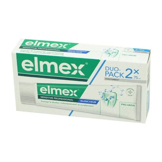 Elmex Dentifricio Professionale Sensitive Whitening 2 x 75 ml