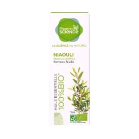 Pharmascience Niaouli Olio essenziale organico 10ml
