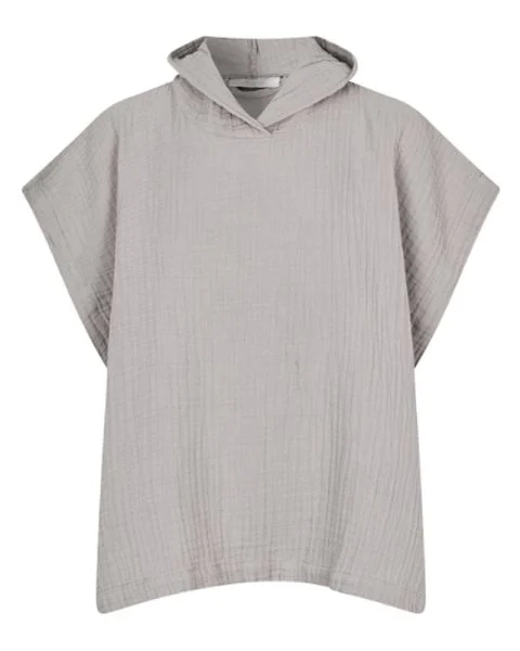 Lille Kanin Poncho Muslin Brown Smoke 3-6 years