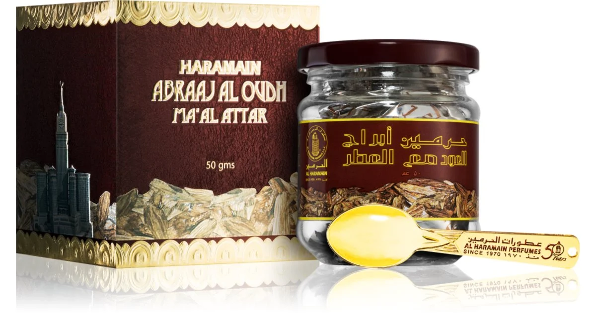 Al Haramain Abraaj Al Oudh Ma'Al Attak Incenso 50 G