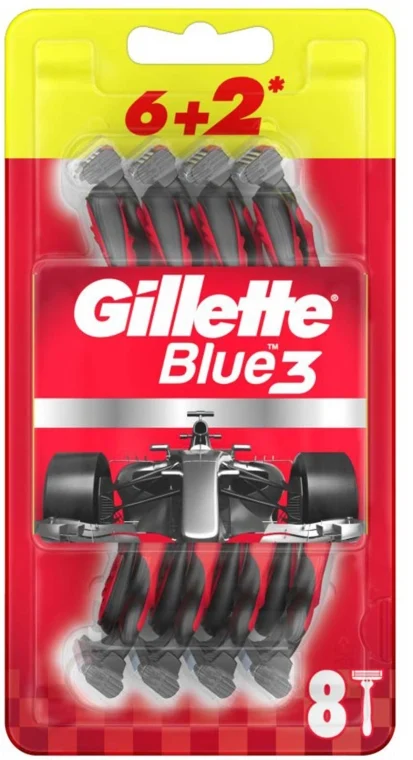 Set di rasoi usa e getta, 6 + 2 pezzi