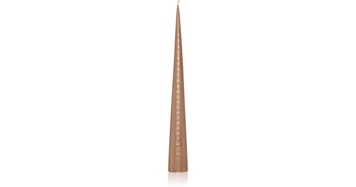 ester & erik advent raw toffee (no. 23) candela decorativa 37 cm