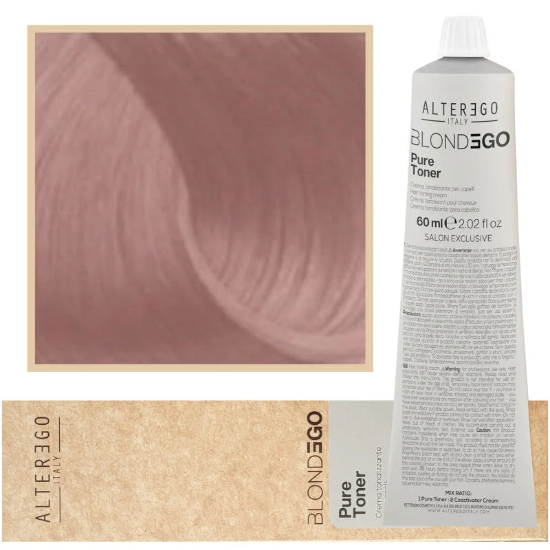 Alter Ego BlondEgo Pure tonico rinfrescante per capelli biondi, vari colori, 60 ml Platinum | Biondo cenere