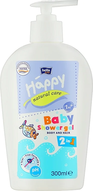 Gel detergente corpo e capelli, per bambini