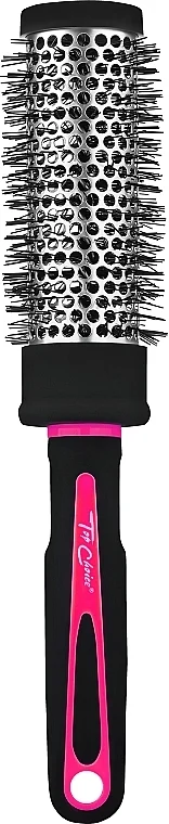 Spazzola per capelli rotonda "Neon" 37mm, 63718, nero con rosa