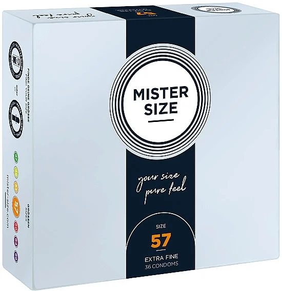 Preservativi in lattice, misura 57, 36 pz