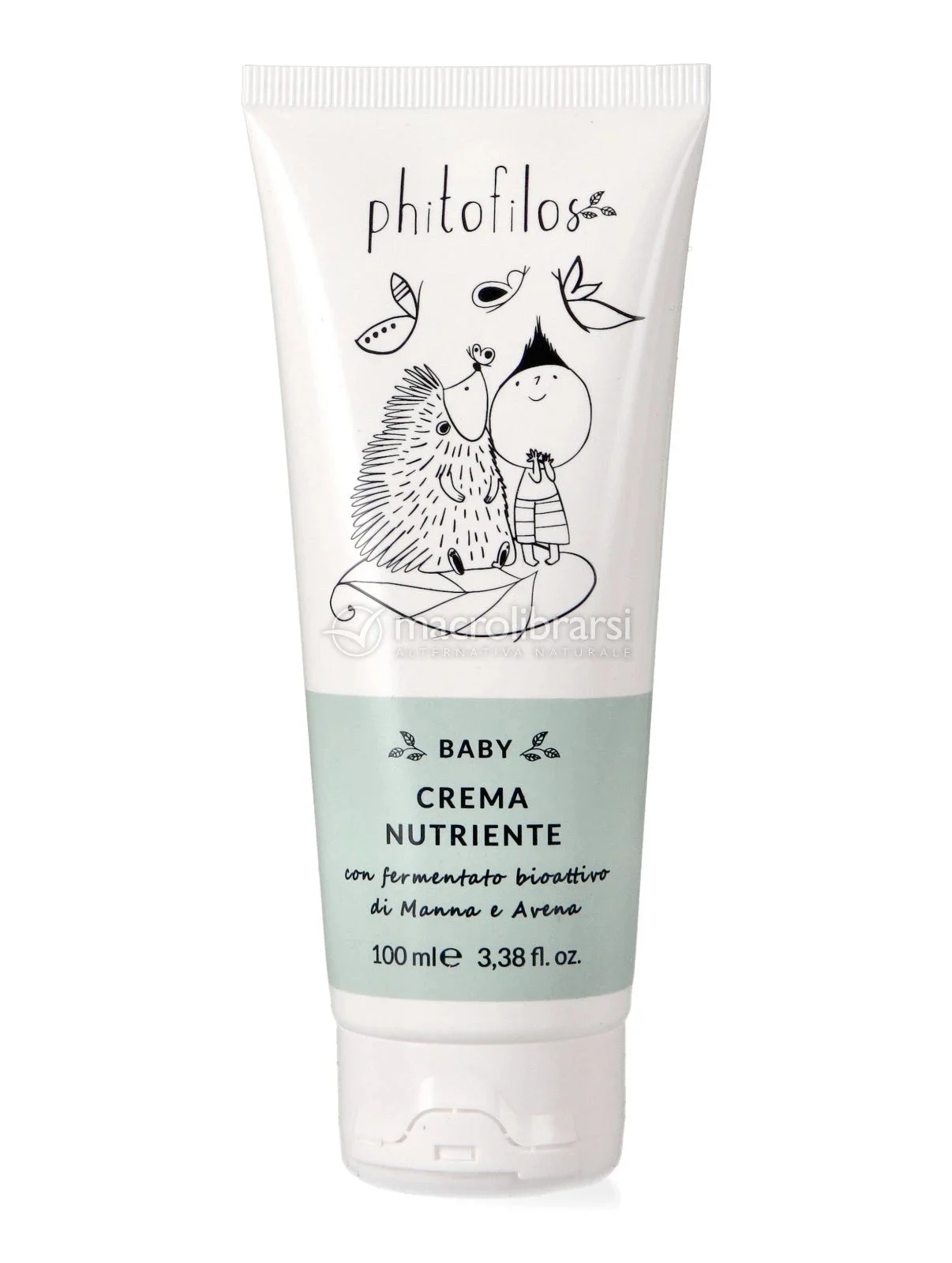 Phitofilos Baby Crema Nutriente alla Manna e Avena, 100 ml