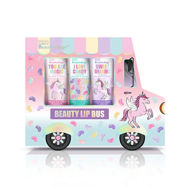 Baylis & harding Set regalo lucidalabbra Unicorno 3 pezzi