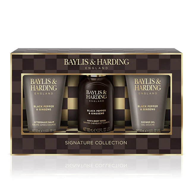 Baylis & harding Set regalo per la cura del corpo Pepe nero e ginseng 3 pezzi
