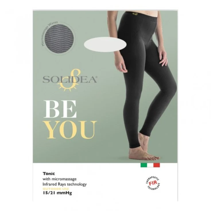Solidea Be You Bamboo Tonic Leggings coprente Nero 2M