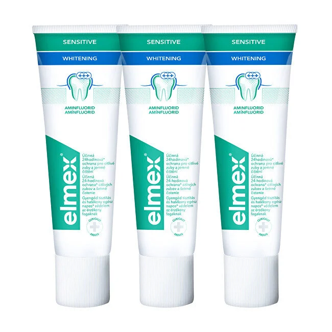 Elmex Dentifricio Sbiancante Whitening Sensitiv E 3 X 75 Ml