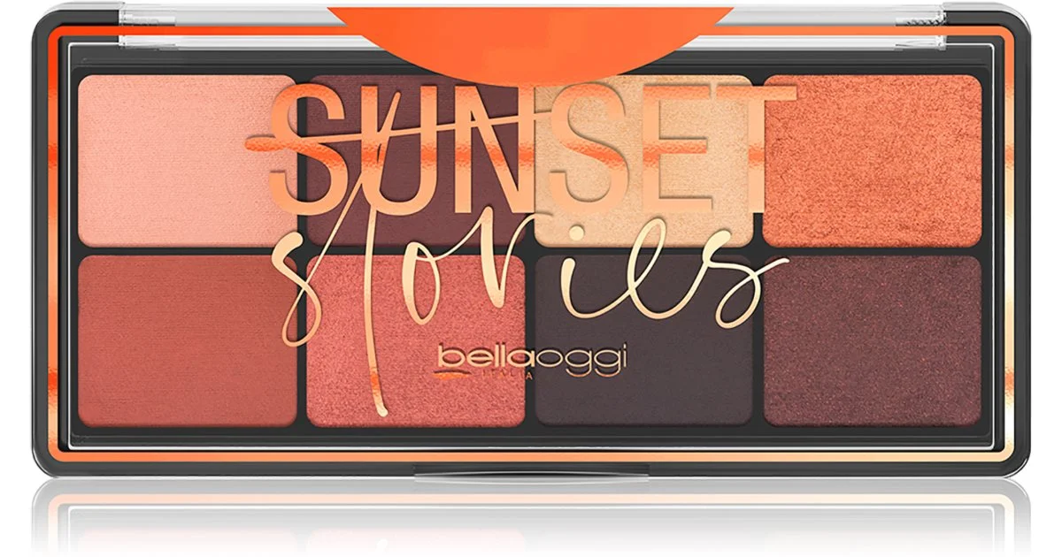 Bellaoggi Sunset Stories Palette Di Ombretti 8 Colori Colore Deep Nude 9.5 G