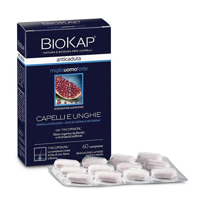 Biokap Capsule contro la caduta dei capelli da uomo 60 pezzi