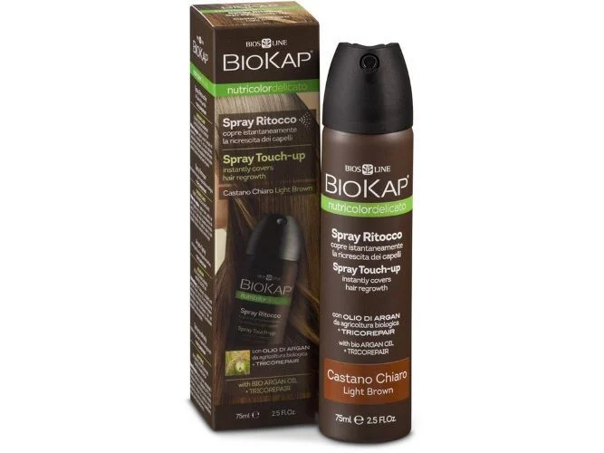 Biokap Nutricolor Delicato Spray Touch Up - Marrone chiaro - 75 ml