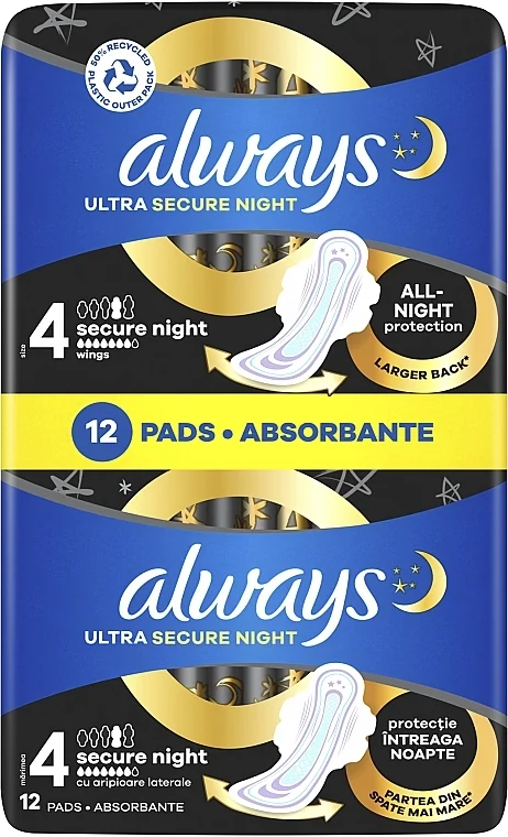 Assorbenti da notte 12pz