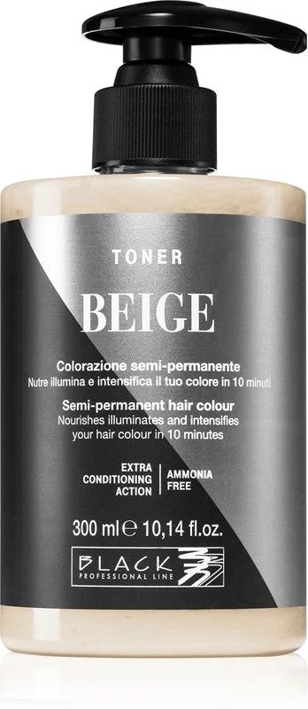 Black Professional Line Toner tinta per sfumature naturali Beige 300 ml