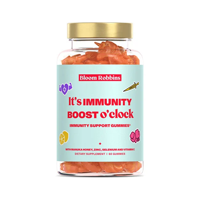 Bloom Robbins It`s Immunity Boost O`Clock - Caramelle gommose per rafforzare il sistema immunitario, 60 pezzi